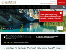 Tablet Screenshot of canadatravelspecialists.com